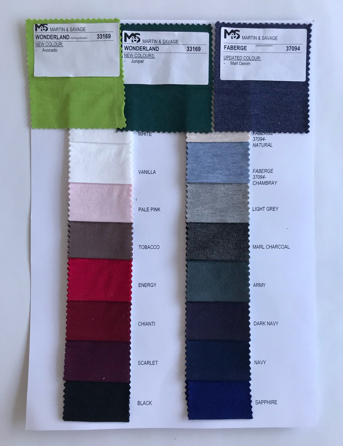 Colour Card