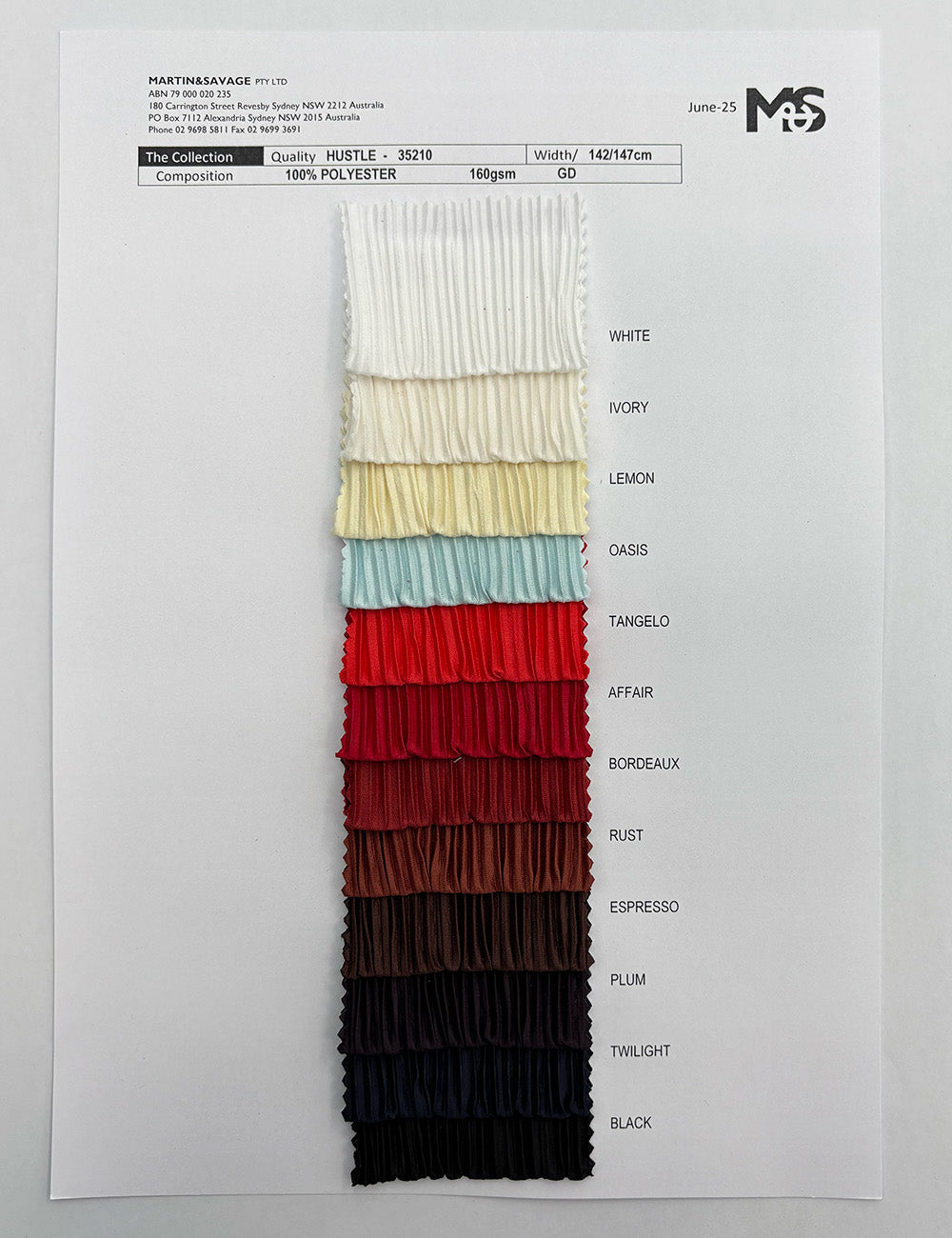 Colour Card