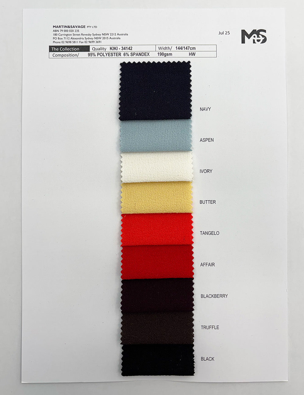 Colour Card