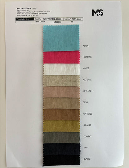 Colour Card | Heavy Linen