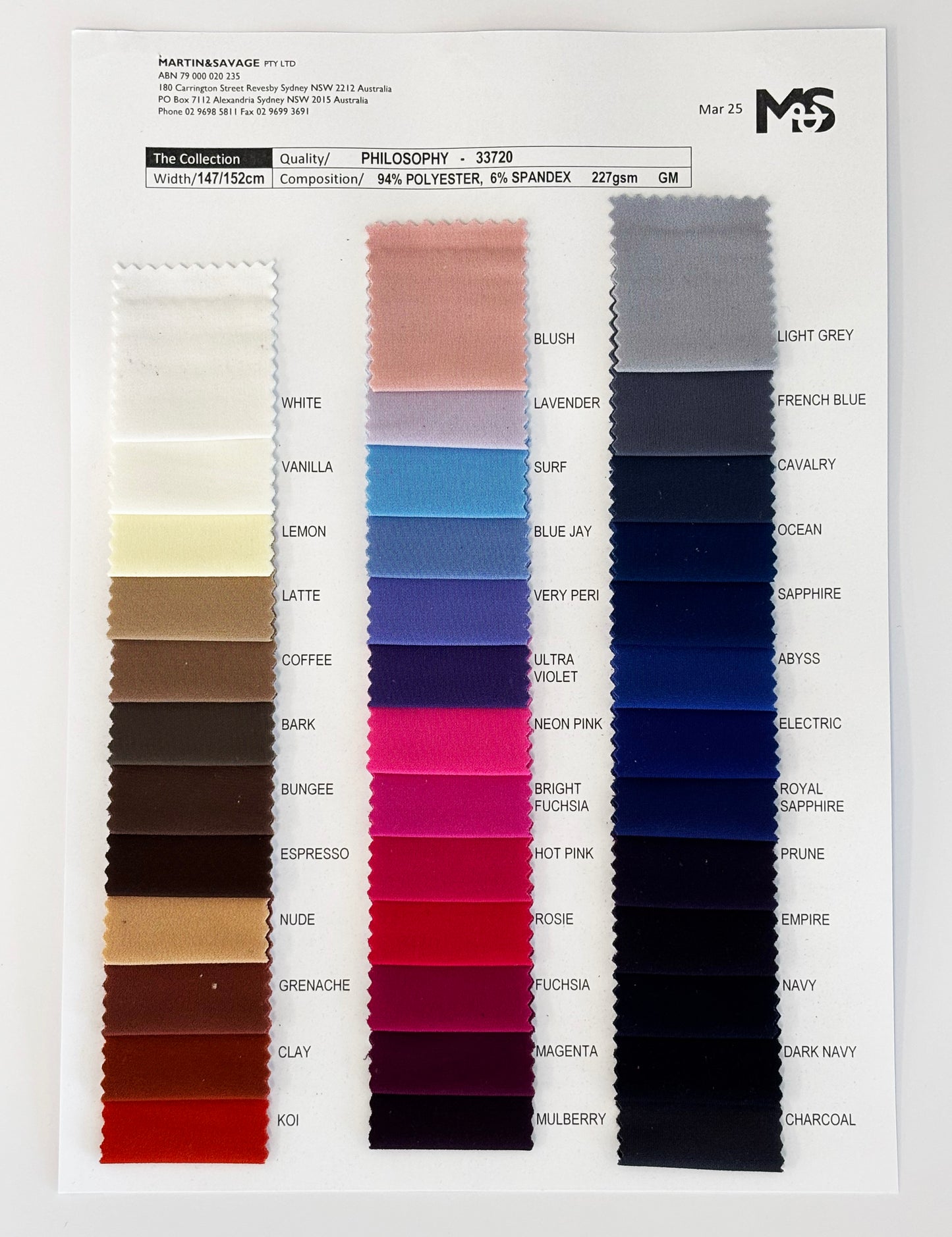 Colour Card | Philosophy