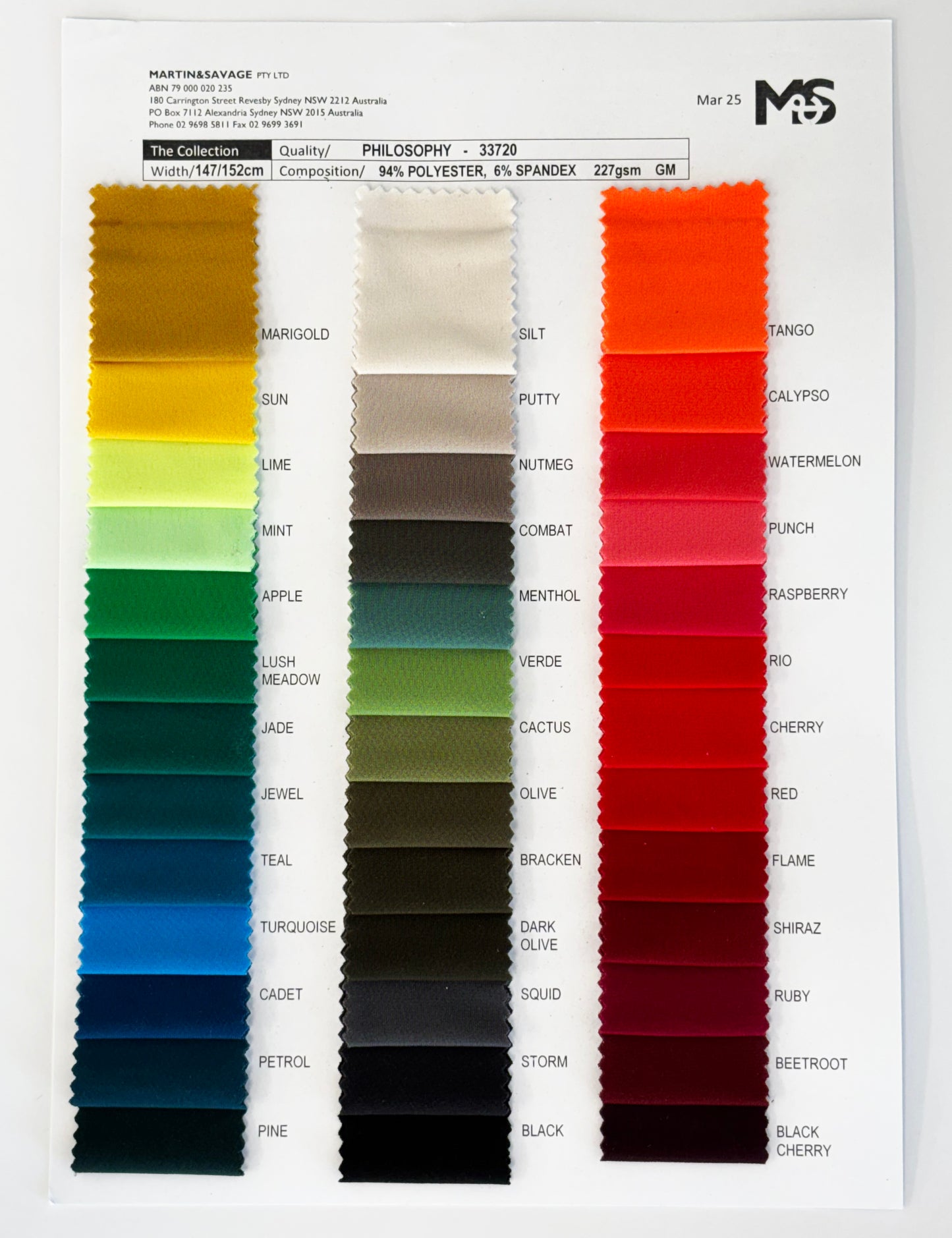 Colour Card | Philosophy