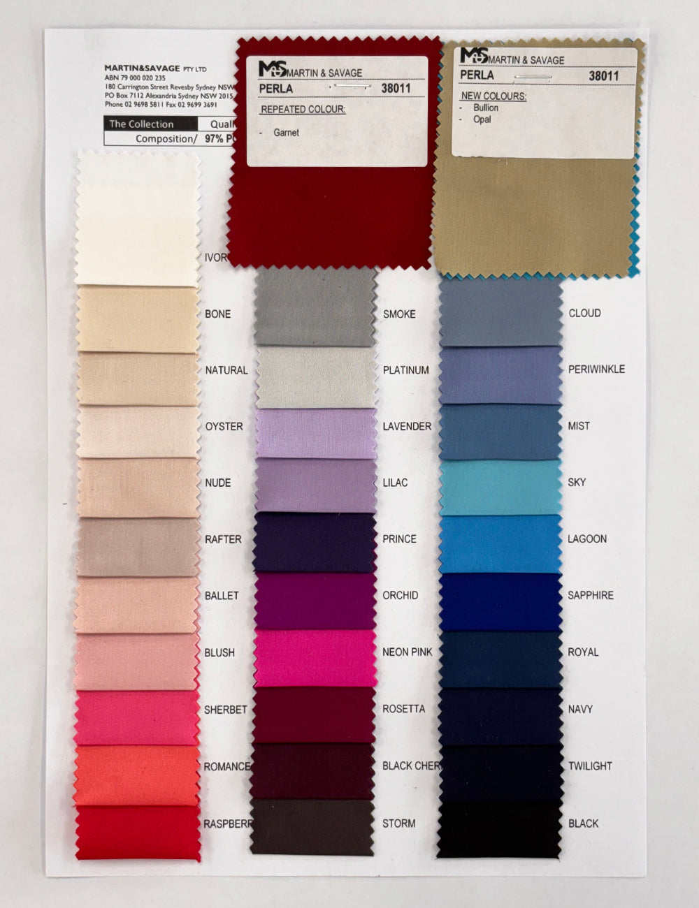 Colour Card