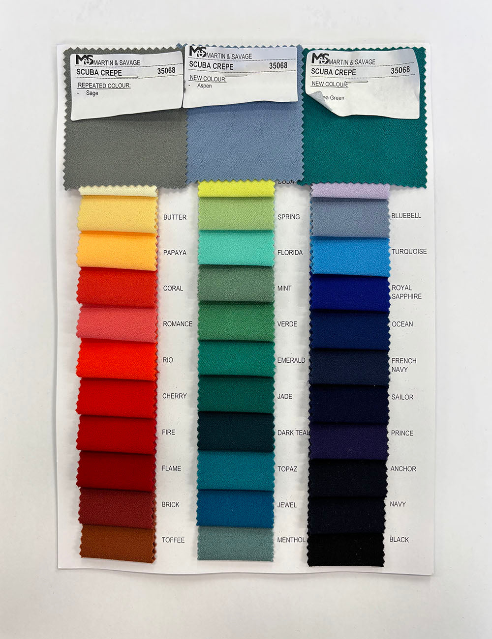 Colour Card | Scuba Crepe